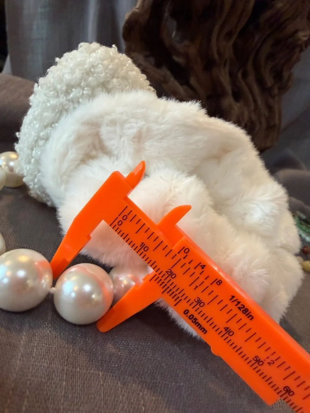 Classic Pearl Necklace with Crystal Clasp - Picture 6 of 6